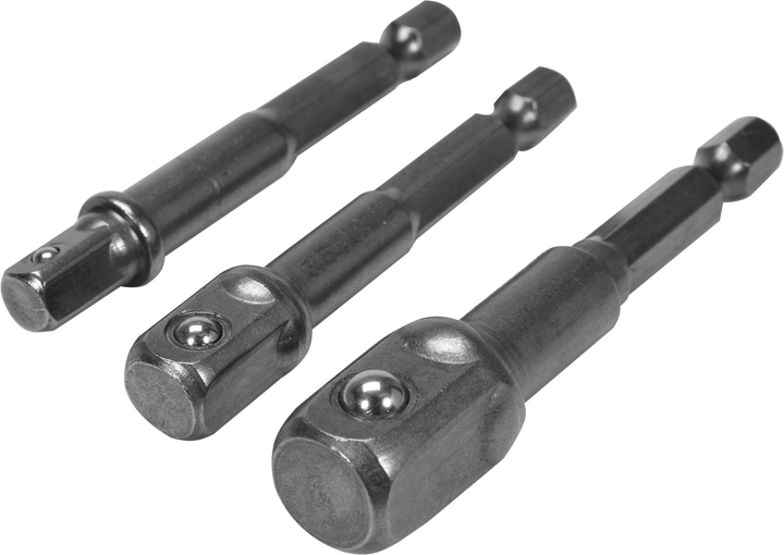 Zestaw adapterów YATO HEX 1/4" 3/8" 1/2" 3 szt (YT-04685) - obraz 1