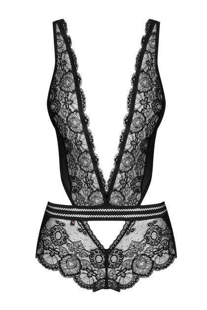 Кружевное боди Obsessive 853-TED Черный S/M (38892) - изображение 3