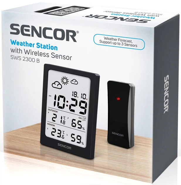 Метеостанція Sencor SWS 2300 B Чорна (SWS2300B) - зображення 9