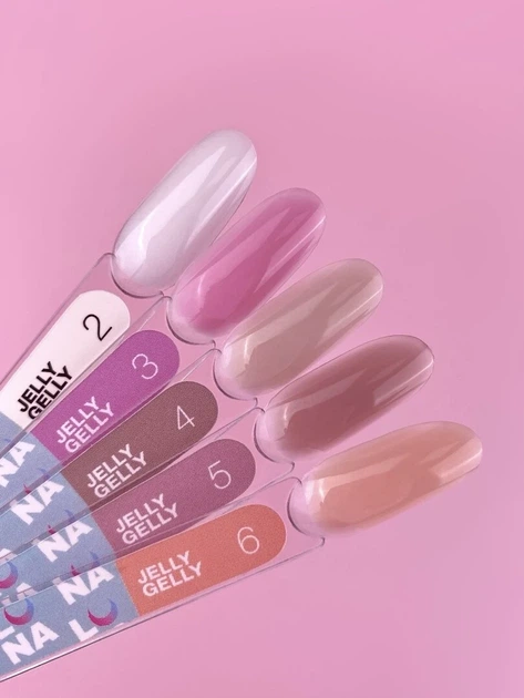 Моделирующий гель-желе LUNAMoon Jelly Gelly №5 (Тёмный нюд) для укрепления, наращивания ногтей, 15 мл. - изображение 4
