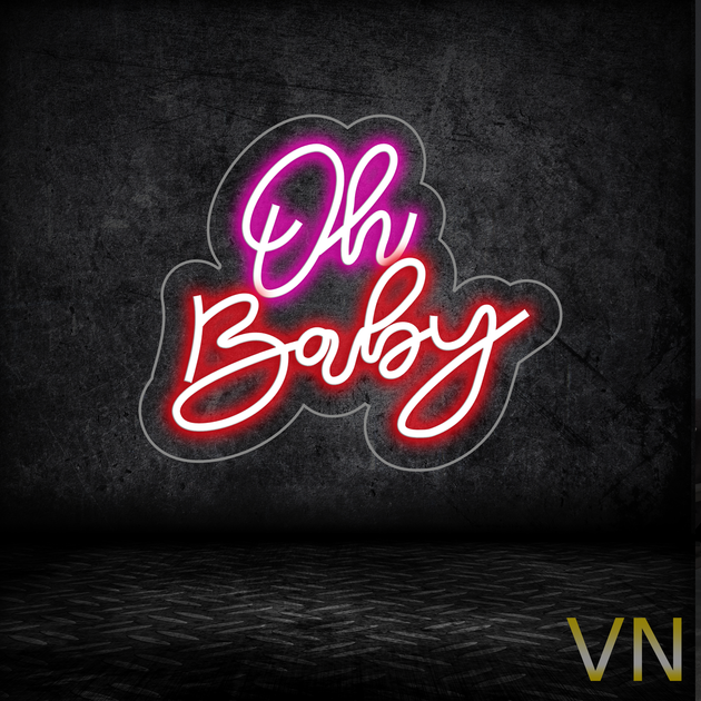 Неонова вивіска "Oh Baby" 60х50 см 600 - изображение 3