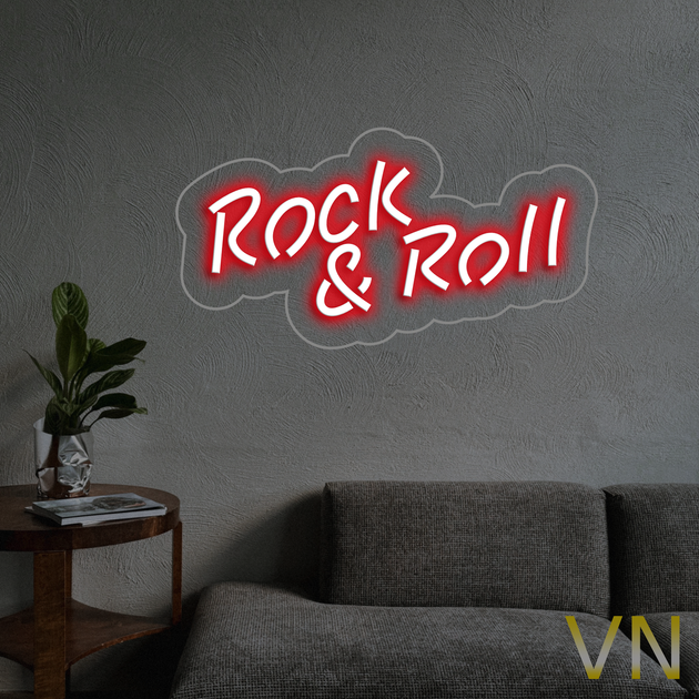 Неонова вивіска "Rock&Roll" 60х29 см 600 - Фото 3 Неонова вивіска "Rock&Roll" 60х29 см 600 - изображение 3