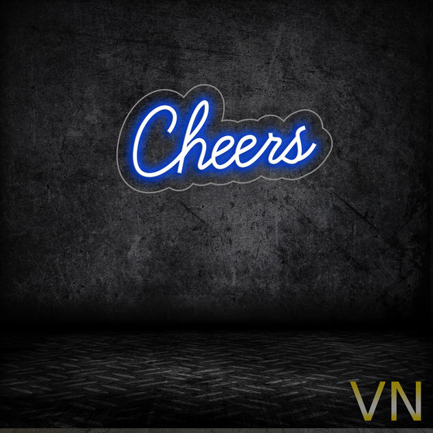 Неонова вивіска "Cheers" 30х15 см - изображение 3
