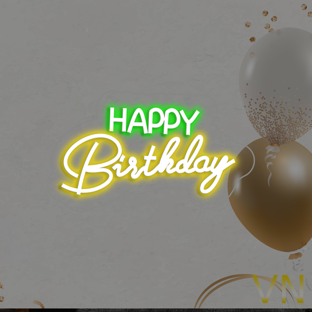 Неонова вивіска "Happy Birthday" 30х18см - изображение 3