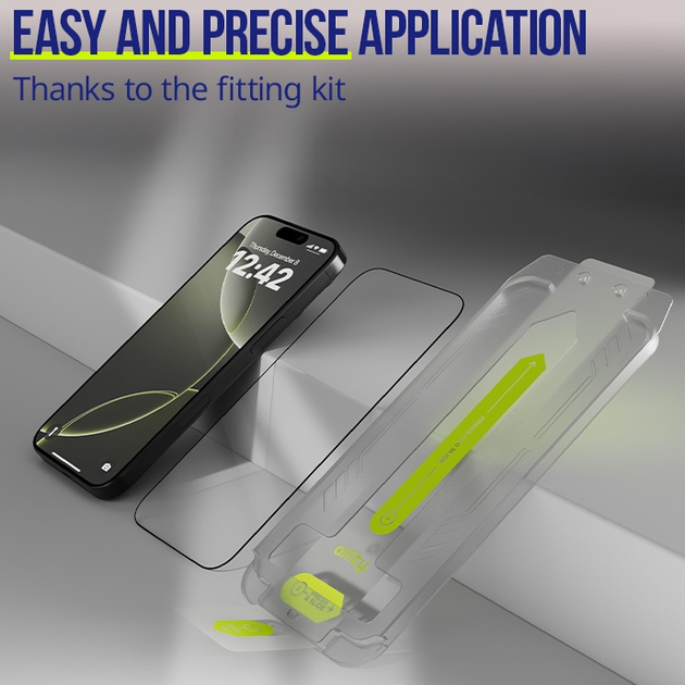 Захисне скло Allity PerFit tempered glass для Apple iPhone 13 / 13 Pro / 14 Transparent (5906667550801) - зображення 4