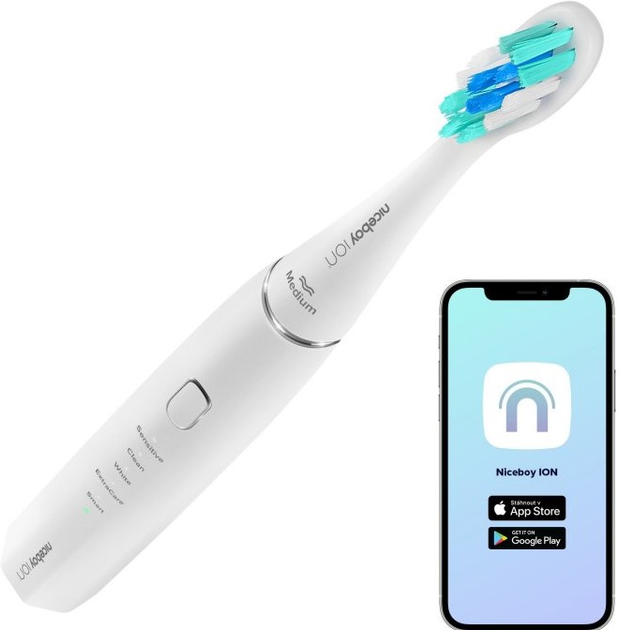Szczoteczka soniczna Niceboy Ion SmartSonic Biala - obraz 2