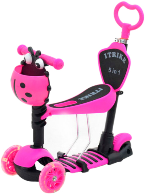 Самокат 5 в 1 iTrike Maxi Розовый (107974) (JR 3-026-B pink ...