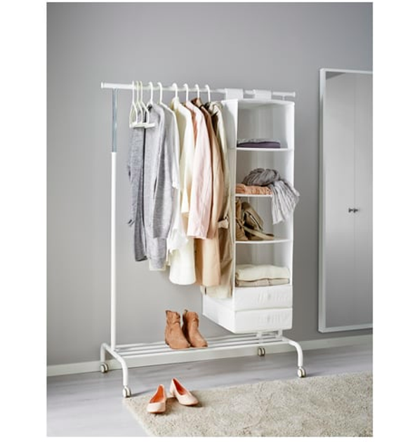 Вішалка підлогова для одягу і взуття IKEA RIGGA Біла (502.316.30) - зображення 2