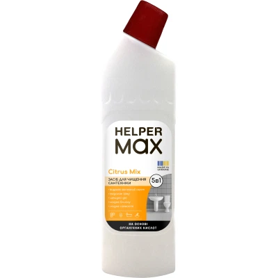 Рідина для чищення ванн Helper Max Citrus Mix Для сантехніки 1 л