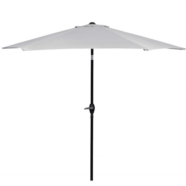 Parasol ogrodowy Springos składany 260 cm duży na balkon Szary GU0022 (5907719429892) - obraz 3