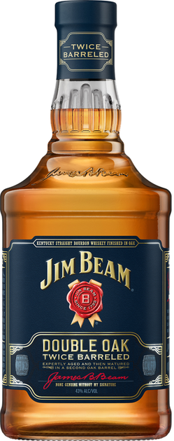 Виски Jim Beam Double Oak 4 - 5 лет выдержки 0.7 л 43