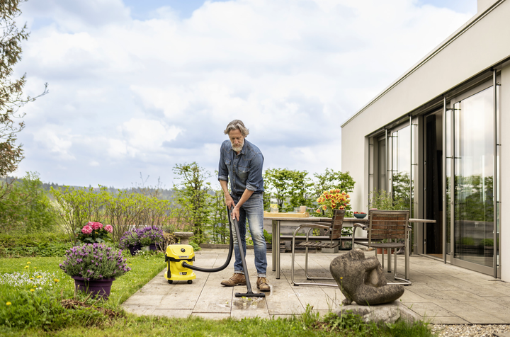 Профессиональный аккумуляторный пылесос Karcher WD 2-18 : без АКБ, контейнер 12л (1.628-500.0) - изображение 9