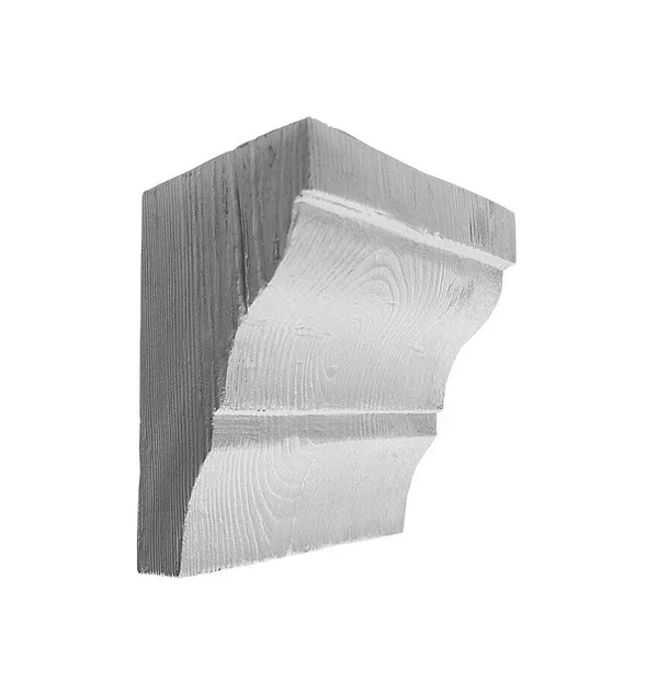 Консоль балки полиуретановая DECOWOOD Рустик EQ 035 classic 19х13 Белый - Фото 1 Консоль балки полиуретановая DECOWOOD Рустик EQ 035 classic 19х13 Белый - изображение 1