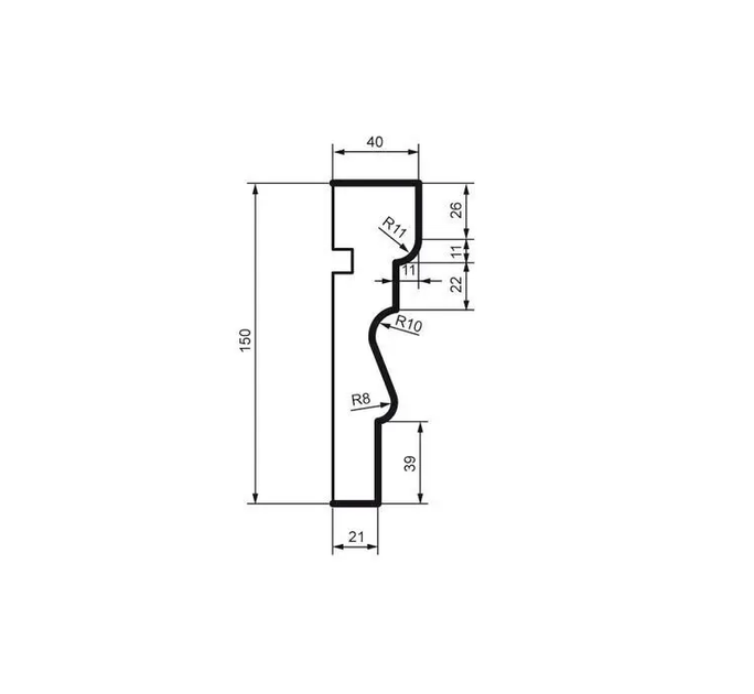 Молдинг фасадный Prestige Decor MC 125 2000 мм - изображение 2