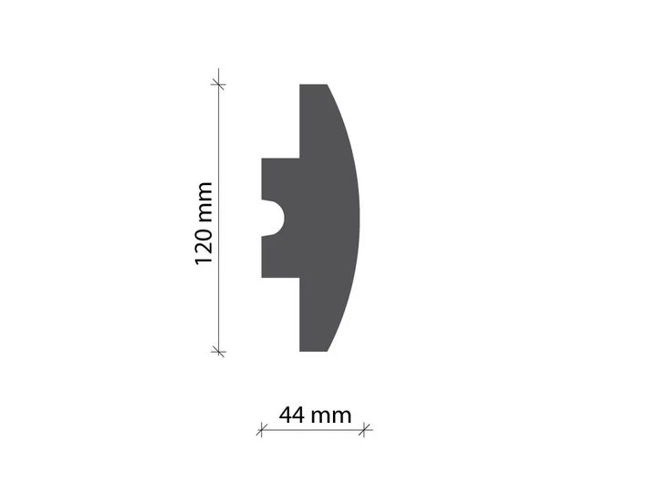 Молдинг для LED-освещения Tesori KD 506 серия D 1150 мм - изображение 2
