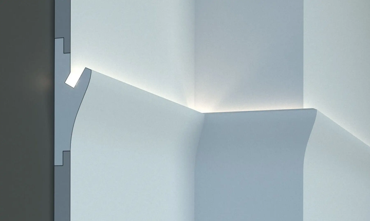 Карниз для LED освещения серия D Tesori KD 403 1150 мм. - изображение 3