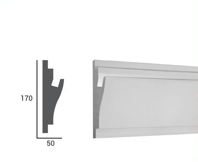 Карниз для LED освещения серия D Tesori KD 403 1150 мм. - изображение 2