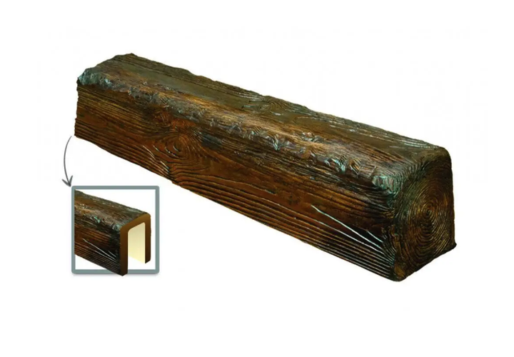 Балка полиуретановая DECOWOOD Рустик EQ 007 (4м) classic 6х9 Тёмный - Фото 2 Балка полиуретановая DECOWOOD Рустик EQ 007 (4м) classic 6х9 Тёмный - изображение 2