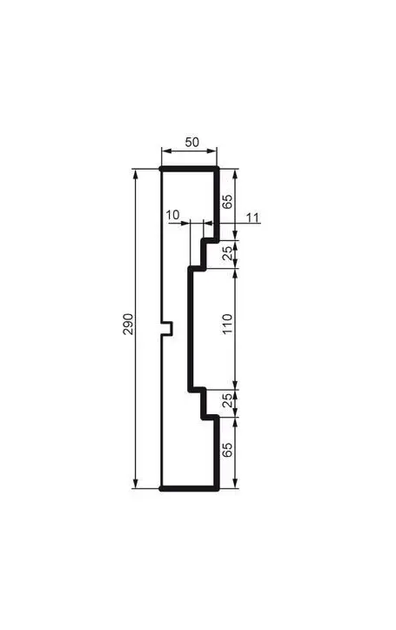 Молдинг фасадный Prestige Decor MC 170 2000 мм - изображение 2