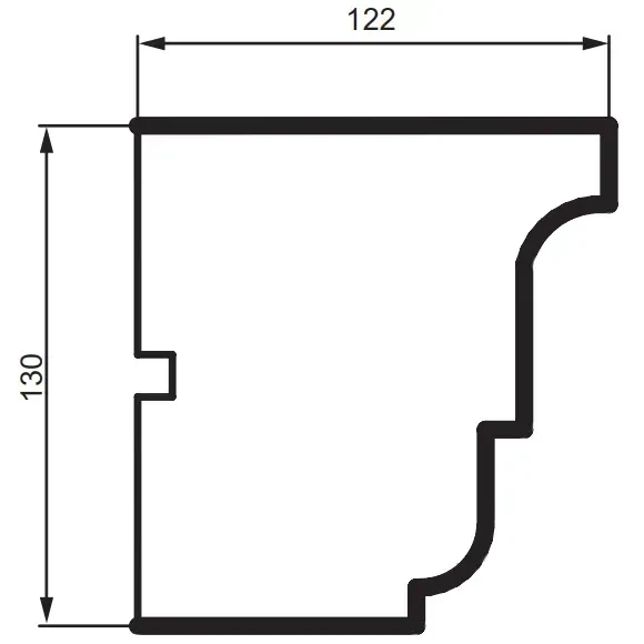 Карниз фасадный Prestige Decor KC 139 2000 мм - изображение 2