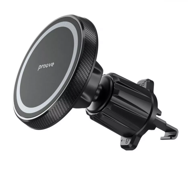 Держатель телефона в авто Proove Carbon Magnetic Air Outlet Car Mount Magnetic Ring - Фото 3 Держатель телефона в авто Proove Carbon Magnetic Air Outlet Car Mount Magnetic Ring - изображение 3