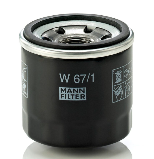 Фільтр оливи MANN W67/1 (Mazda,Nissan,Subaru,Kia) - Фото 2 Фільтр оливи MANN W67/1 (Mazda,Nissan,Subaru,Kia) - зображення 2