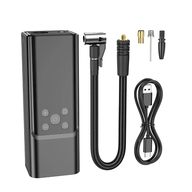 Компрессор автомобильний портативный Hoco ZP7 5000mAh (на АКБ) - изображение 2
