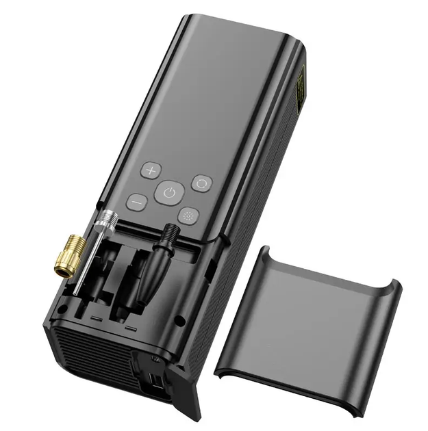 Компрессор автомобильний портативный Hoco ZP7 5000mAh (на АКБ) - изображение 3