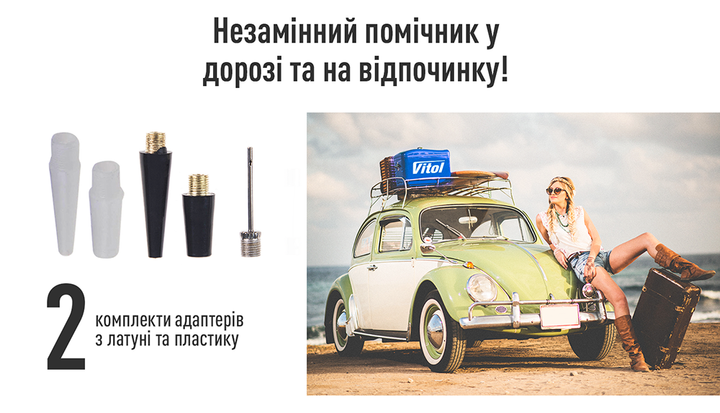 Автомобильный компрессор ViTOL К-50 150psi/15Amp/40л/прикуриватель - изображение 8