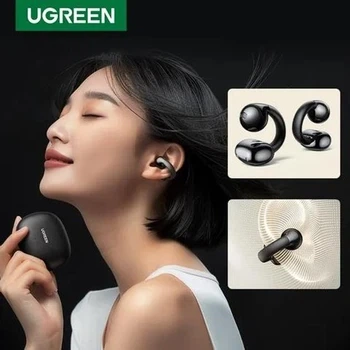 Bluetooth-навушники UGREEN TWS HiTune S3 Bluetooth 5.4 Open Ear Clip Sports Black (WS209) - зображення 2