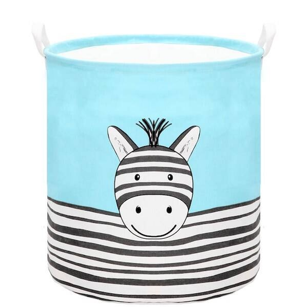 Kosz do przechowywania zabawek Springos z uszami zebra 80 l (5907719439013) - obraz 1