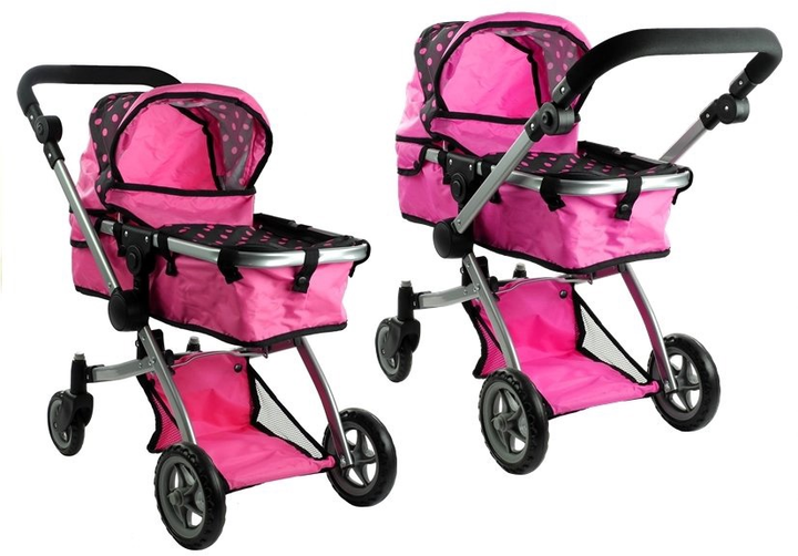 Wózek dla lalek Lean Toys Alice 2w1 - z funkcją pozycji leżącej i siedzącej (5902808158004) - obraz 9