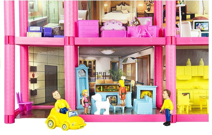 Domek dla lalek Lean Toys z akcesoriami + Meble 69 cm (5905884457436) - obraz 5