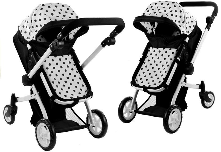Wózek dla lalek Lean Toys Alice 2w1 - z funkcją pozycji leżącej i siedzącej (5902808158011) - obraz 5