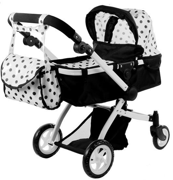 Wózek dla lalek Lean Toys Alice 2w1 - z funkcją pozycji leżącej i siedzącej (5902808158011) - obraz 2