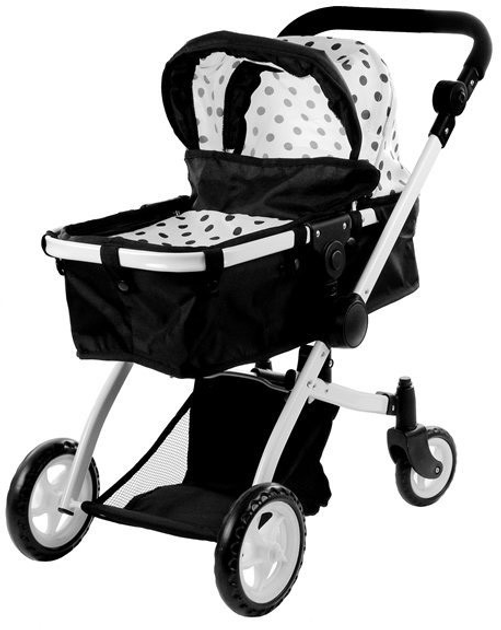 Wózek dla lalek Lean Toys Alice 2w1 - z funkcją pozycji leżącej i siedzącej (5902808158011) - obraz 3