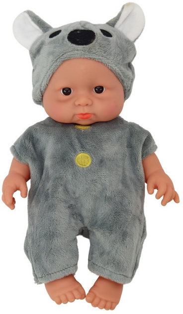 Пупс Lean Toys в одязі з шапочкою Grey 21 см (5905991005834) - зображення 4