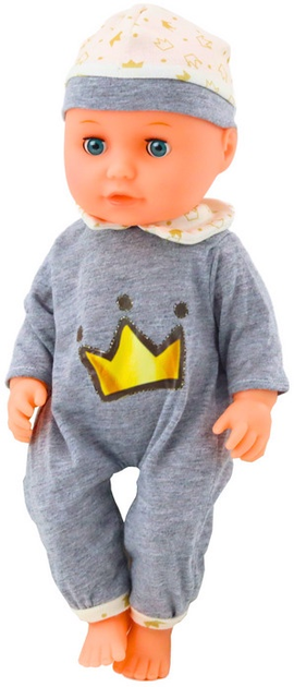 Пупс Lean Toys з функцією пісяння Grey 35 см (5905991009382) - зображення 3