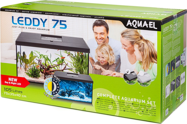 Zestaw akwariowy Aquael Leddy Plus 75 D&N 2.0 105 L Black (5905546333382) - obraz 15