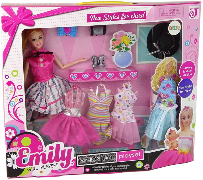 Лялька Lean Toys Емілі з аксесуарами 30 см (5905515359863) - зображення 1