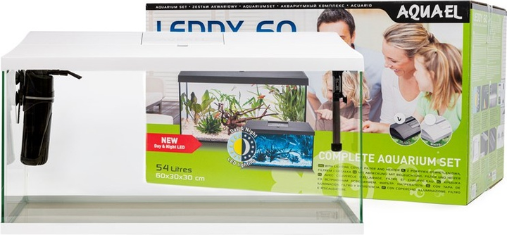 Zestaw akwariowy Aquael Leddy Plus 60 D&N 2.0 54 L White (5905546333375) - obraz 9