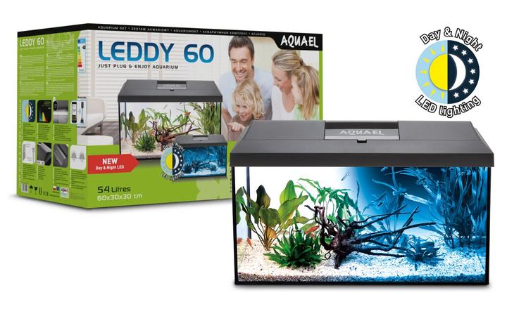 Акваріумний набір Aquael Leddy 60 BIOFS D&N 2.0 54 L Black (5905546333191) - зображення 2
