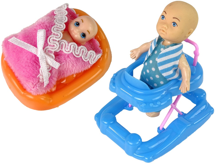 Zestaw lalek Lean Toys Mama w ciąży 30 cm + Syn 10 cm + Akcesoria (5905679072509) - obraz 5