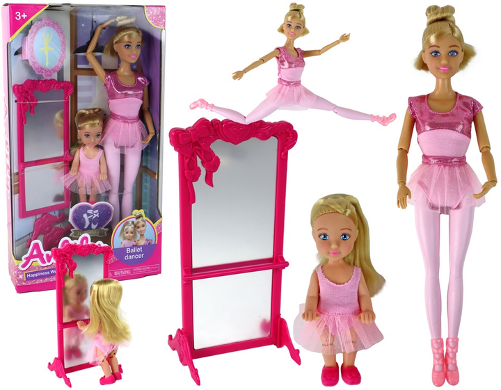 Zestaw lalek Lean Toys Anlily Mama 31 cm + Córką 11 cm + Akcesoria (5905679077511) - obraz 2