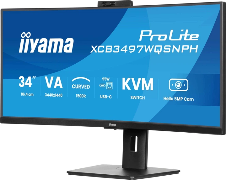 Монітор 34" iiyama ProLite XCB3497WQSNPH-B1 - зображення 3