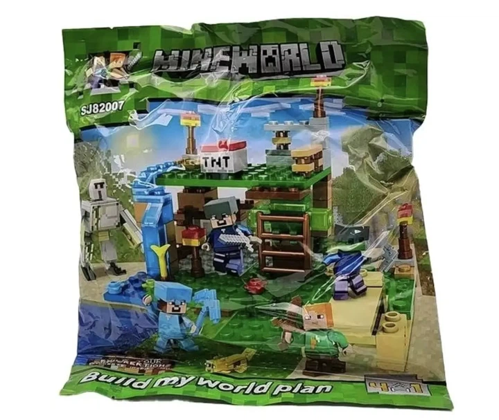 Конструктор Майнкрафт 231 деталей+персонажі, набір Minecraft My World Битва біля водоспаду SJ82007 - зображення 2