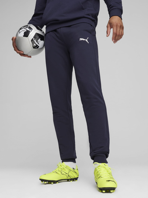 Спортивные штаны мужские Puma Teamgoal Casuals 65859806 M Navy-White (4099685568963) 
