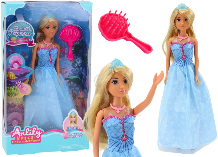 Lalka Lean Toys Anlily Syrenia z akcesoriami 30 cm (5905679077603) - obraz 2