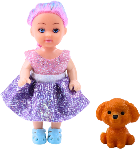 Mini laleczka Lean Toys z akcesoriami 12 cm (5905991056447) - obraz 3