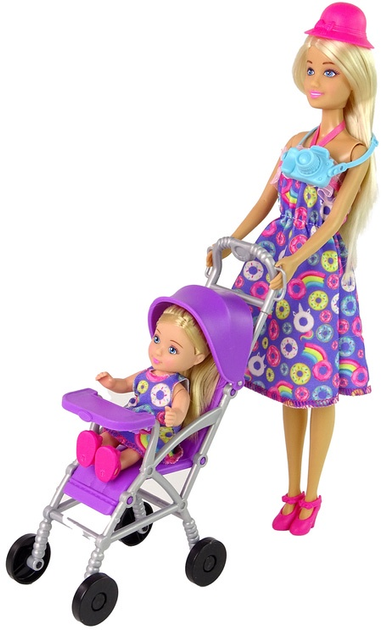 Набір ляльок Lean Toys Мама 28 см + Дитина 12 см + аксесуари (5905323216136) - зображення 3